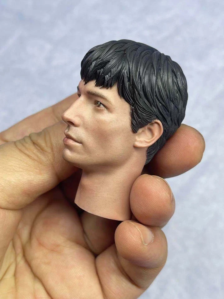 1:6 Barry Allen Ezra Miller Cabeza Esculpida Tallada Ajuste 12" Hombre HT Figura Cuerpo Muñecas Foto 2 de 4
