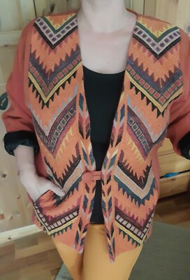 Vintage Jacke Hippie, Ethno, Boho, Folklore, Festival...L/XL FASCHING?