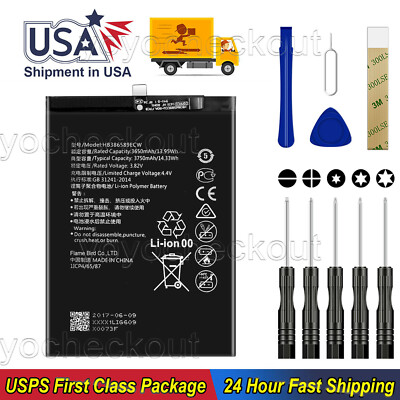 For Huawei Honor 8X JSN-L21 JSN-L22 JSN-L23 Repair Battery HB386589ECW Tool