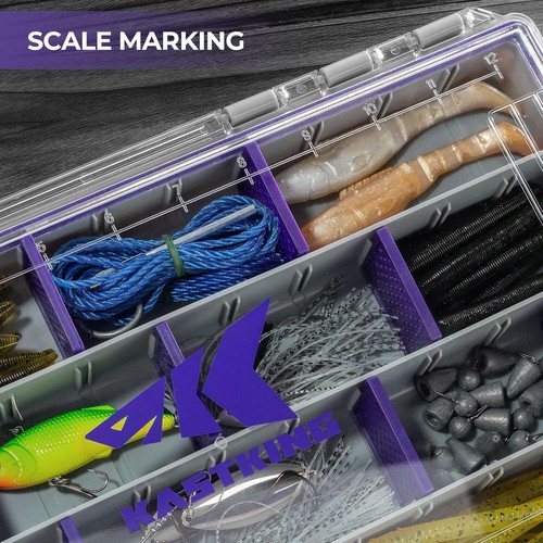KastKing Fishing Tackle Box 3600 3700 Trays Waterproof W/Removable Dividers - Picture 37 of 40