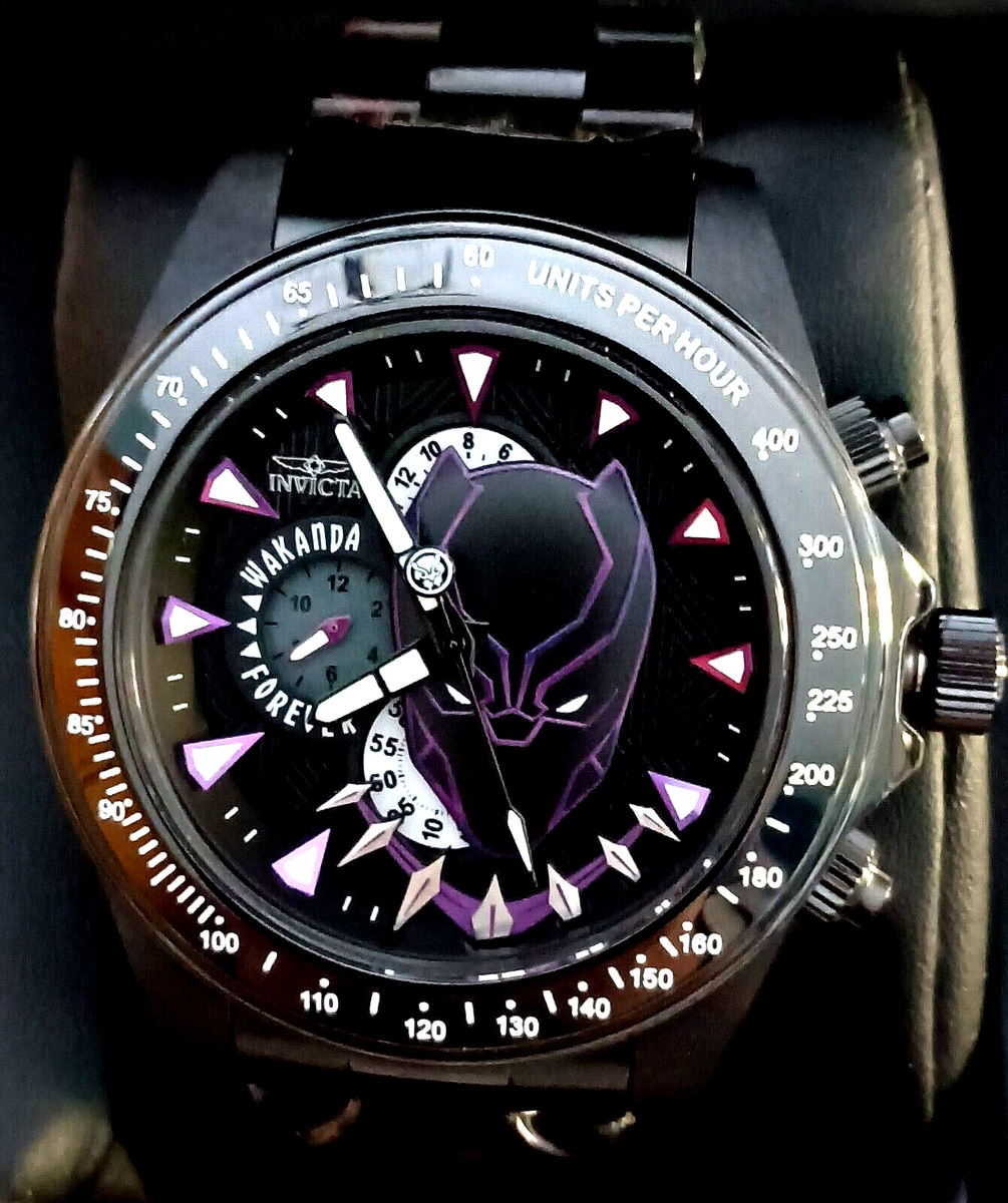 Marvel Black Panther Invicta 36354 50mm LE #03/3000 Watch NOS New