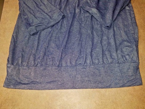 VECCHIA CAMICIA STRETCH BLU NAVY E ARGENTO SCINTILLANTE TAGLIA M - Foto 2 di 4