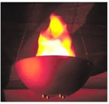 New American DJ Fire Bowl Realistic Flame Lighting Effect With No Heat