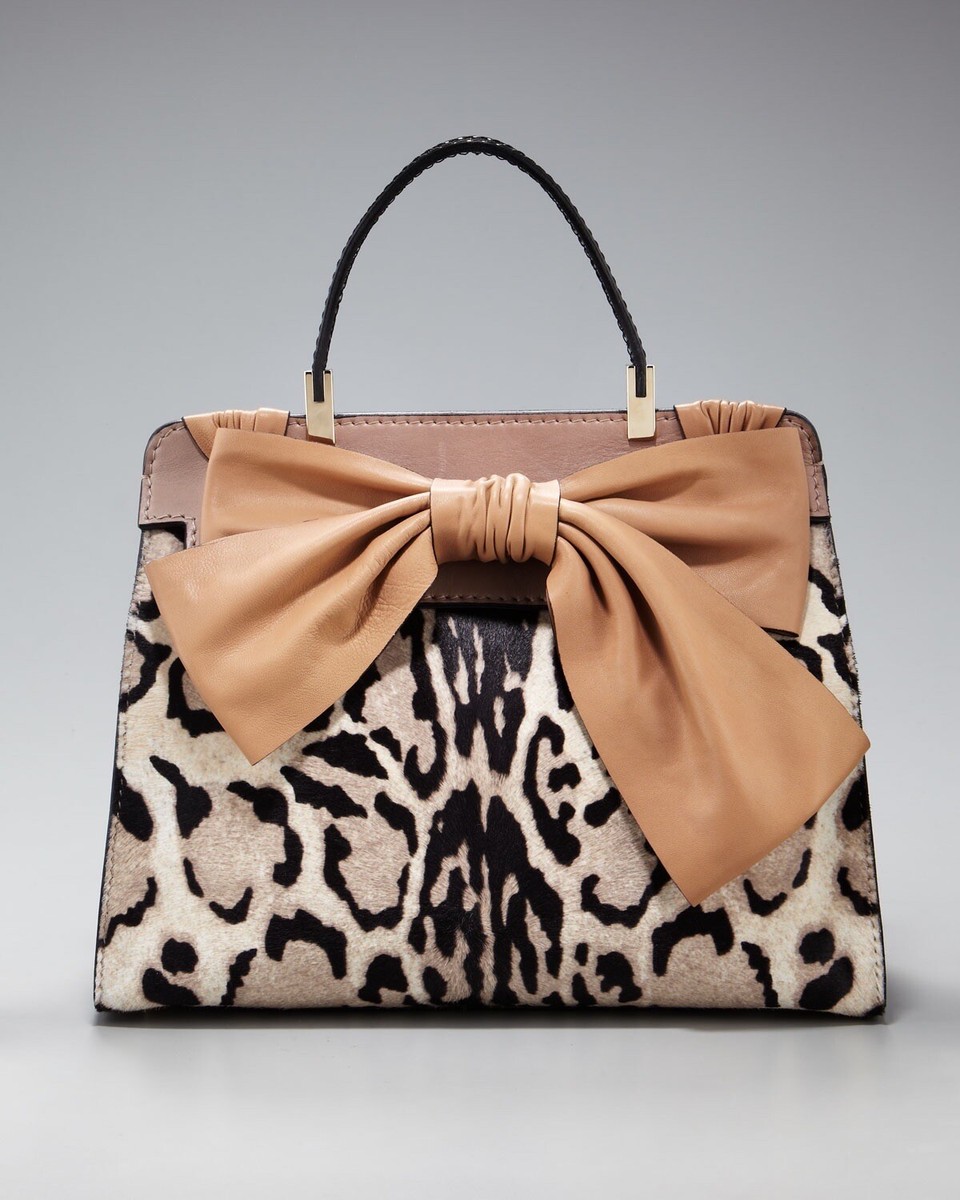 Valentino レオパードバッグ Valentino Aphrodite top handle calf