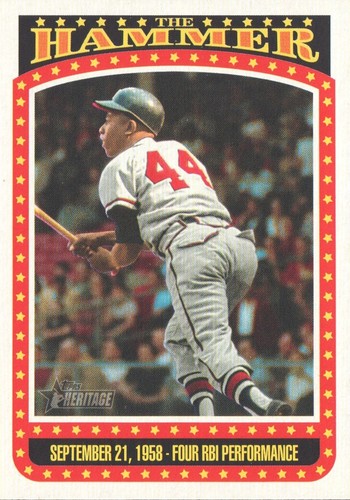 2023 Topps Heritage Baseball The Hammer #TH4 Hank Aaron