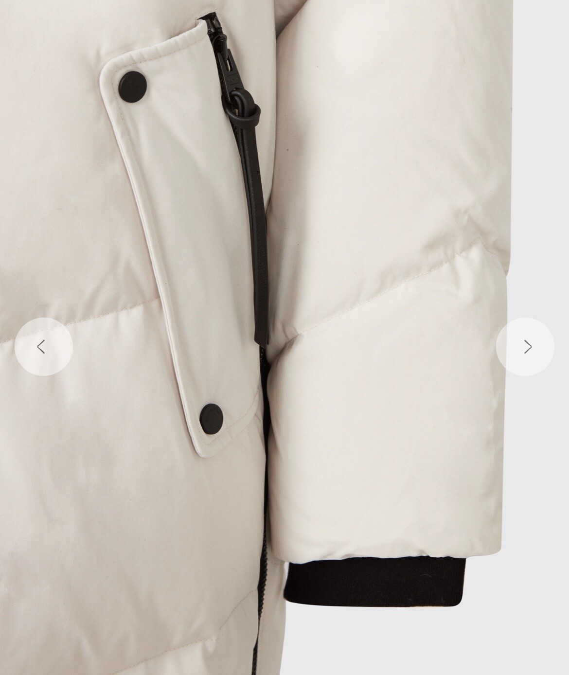 allsaints rory puffer coat