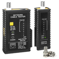 Coaxial Coax Cable Tester, Network Cable Tester for Data  Coax Cables/ RJ45/