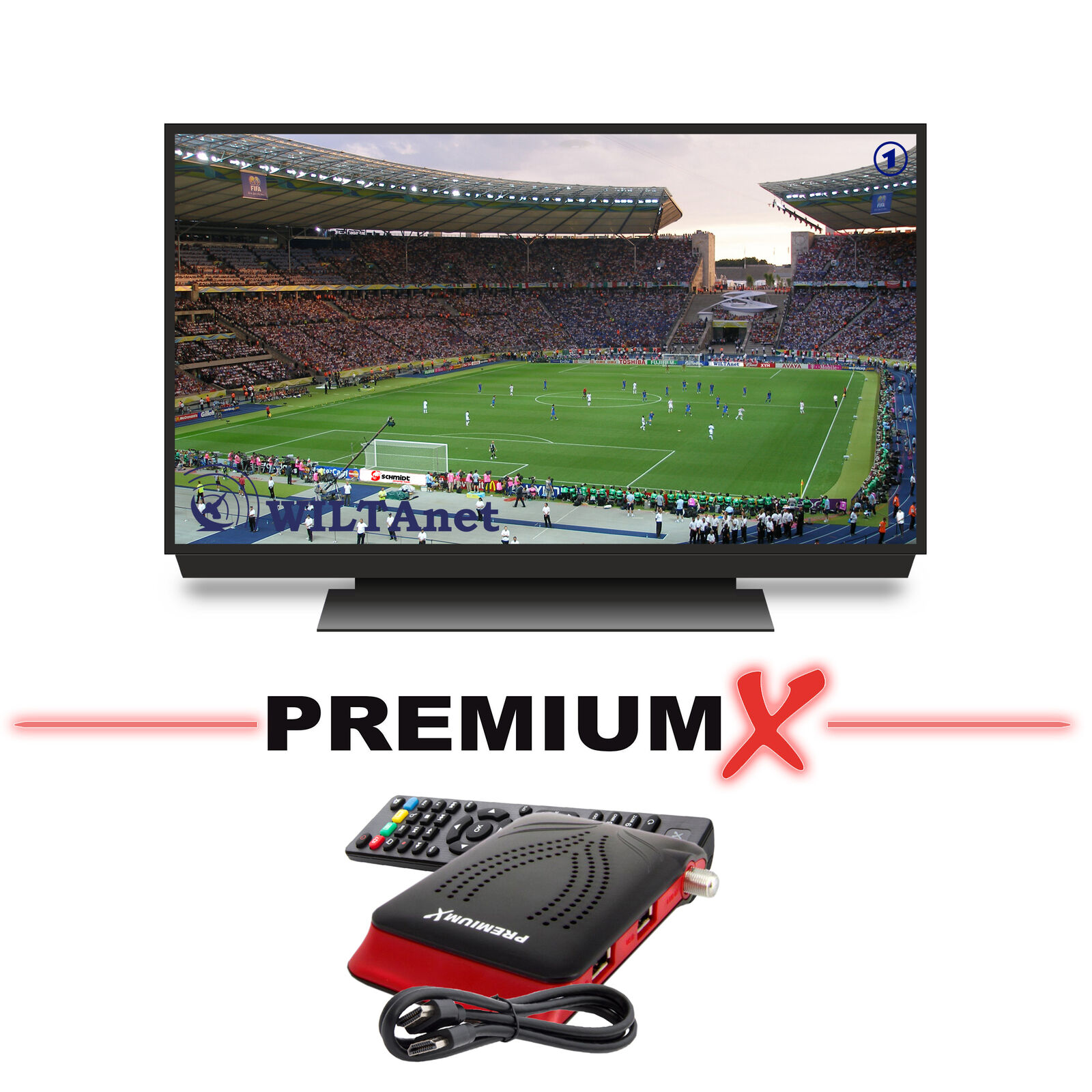 PremiumX Mini FullHD FTA 220S Digital Satelliten Receiver SAT TV DVB-S2 HDMI USB