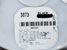 Alpha Wire 3073 #20awg 10x30T Premium Hook Up/Lead Wire 600V 105C BLACK /50ft