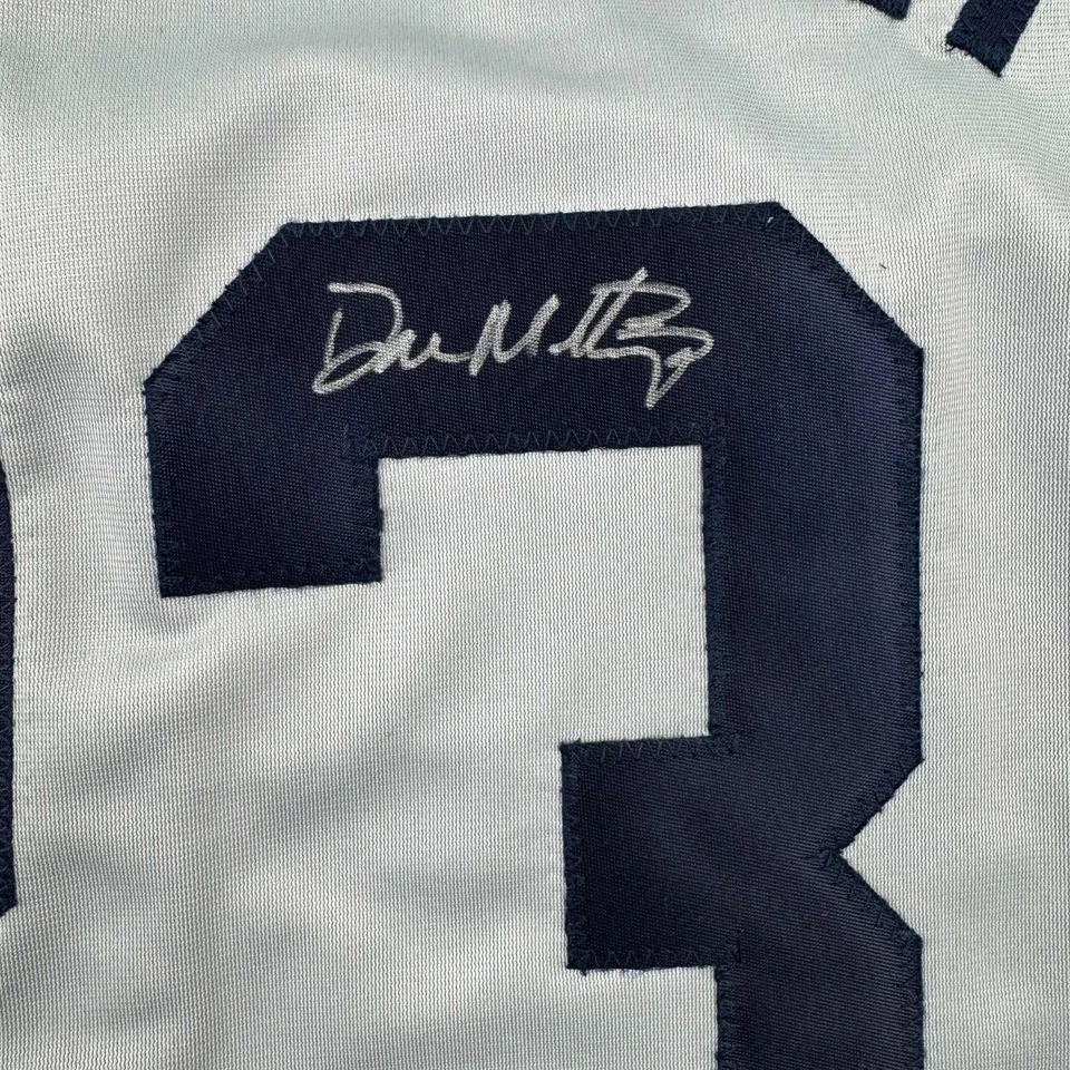 Autographed/Signed Don Mattingly New York Grey Baseball Jersey Beckett BAS COA - Image 3 of 4