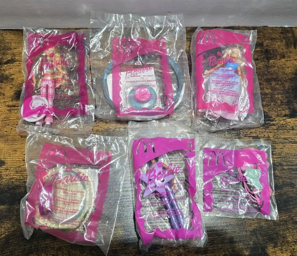 McDonald’s Happy Meal Barbie 2003 Juego Completo De 6 Nuevo En Paquete Foto 2 de 4