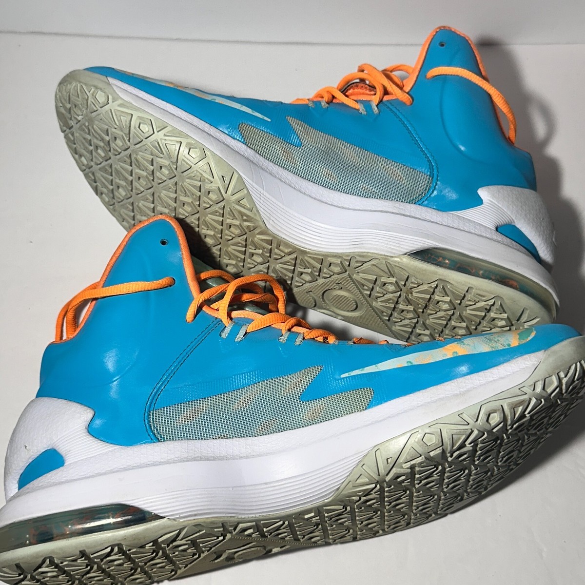 Nike KD V Easter Turquoise Blue Fiberglass Bright Citrus  display picture 3