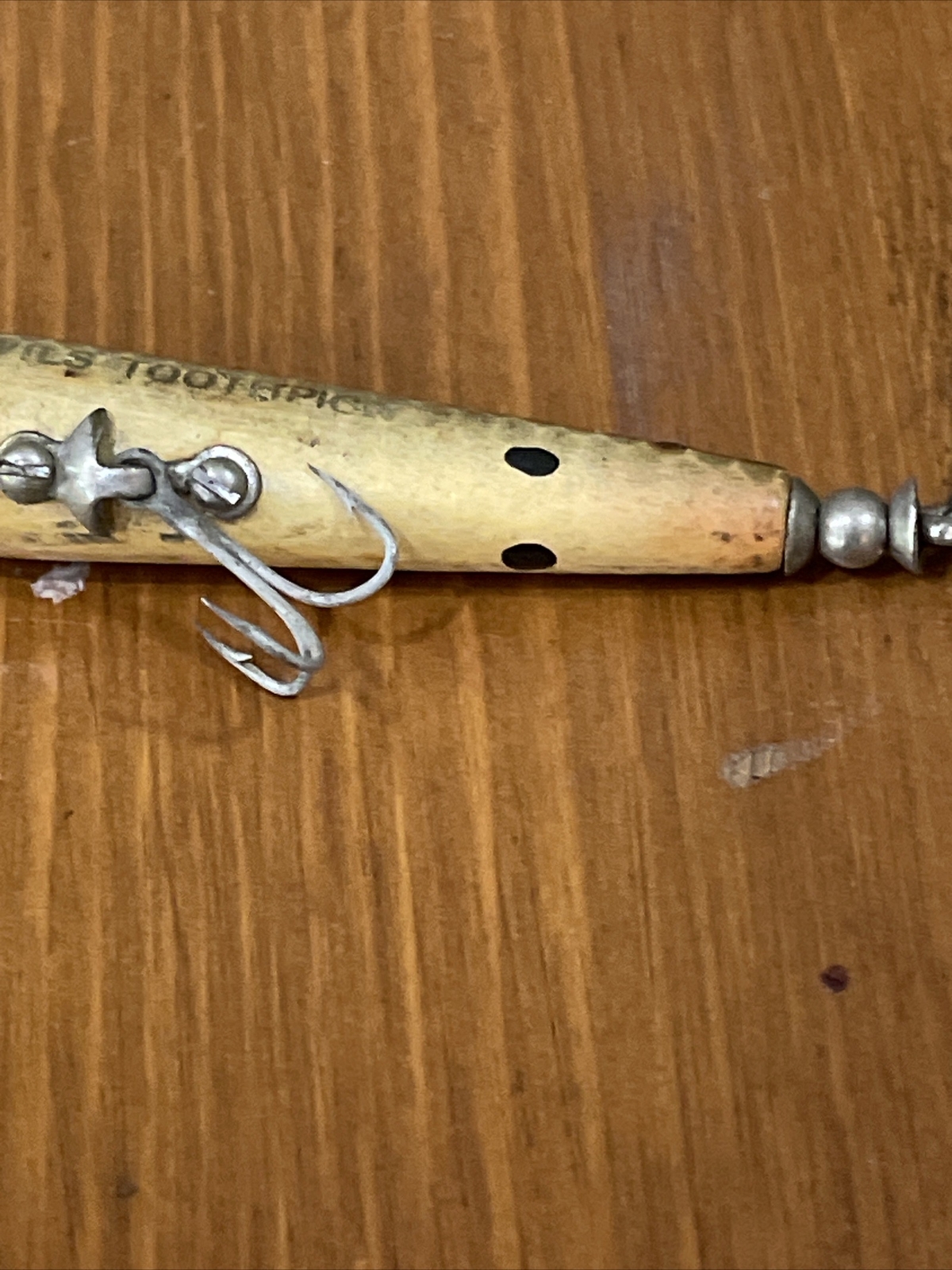 Vintage Smithwick Devils Toothpick Wooden Fishing Lure 3 1/2” eBay