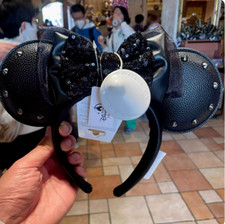 Genuine Disney pirates of the caribbean Black Mickey Mouse Ears Headband 2024