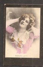 Manon Loty 1900-1930 Fama de Cuba, Tobacco Card Venezuela *Rare
