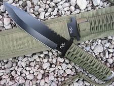 Schweres Survival Outdoor Messer Buschmesser Gürtelmesser Jagdmesser Machete 