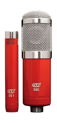 MXL 550/551R Microphone Ensemble with 550 Large Diaphragm and 551R Instrument...