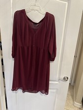 Torrid burgundy dress. Plus Size 3