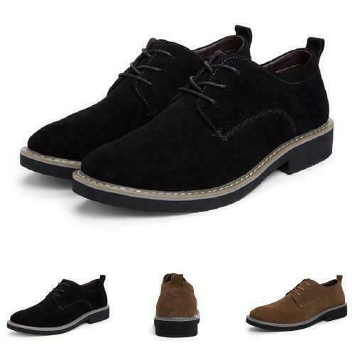 SAOLA Men's Retro Casual Shoes Round Toe Formal Oxfords Business Walking Lace Up 45 46