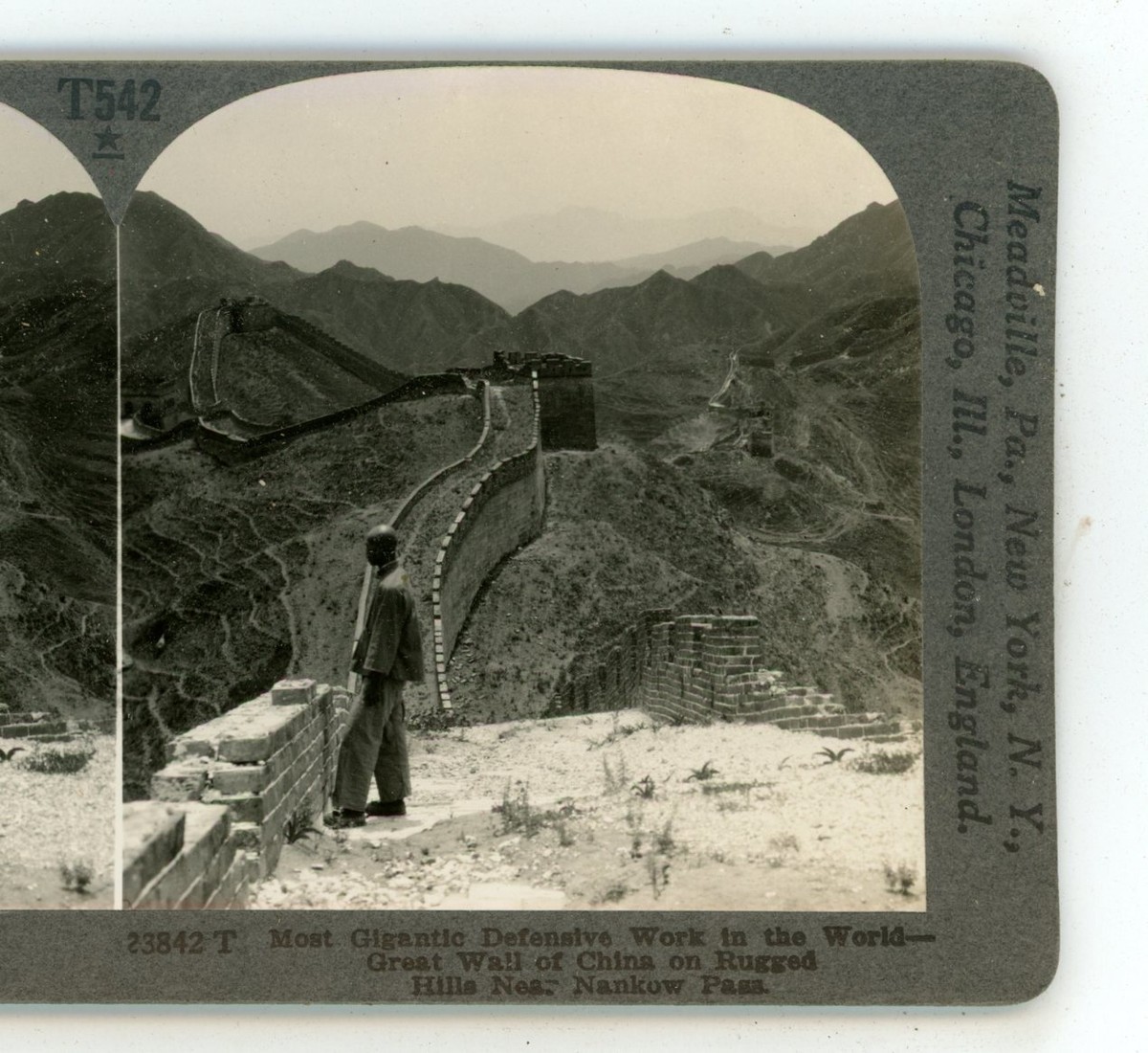 China Great Wall on Rugged Hills Near Nankow Pass Keystone
