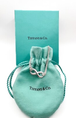 Tiffany Tiffany Infinity Bracelet, Sterling Silver w/Bag and 