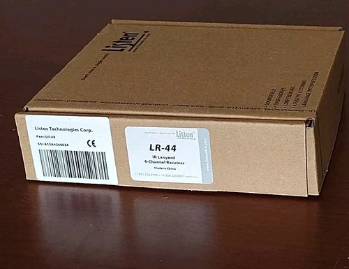 NEW Listen Technologies LR44 IR Lanyard 4-Channel IR Receiver LR-44