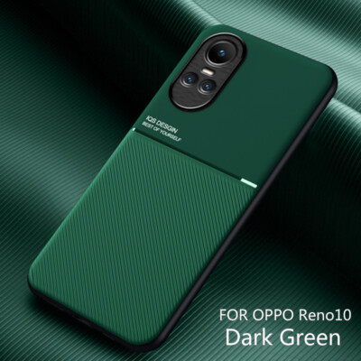 For Oppo Reno10 /Pro Luxury Magnetic Anti-Slip Rubber Leather Fell Case Cove