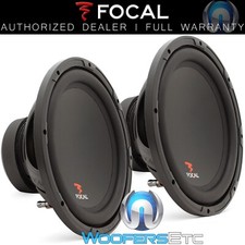  2 FOCAL SUB P30 12" 1000W MAX SUBS 4OHM CAR AUDIO SUBWOOFERS BASS SPEAKERS NEW
