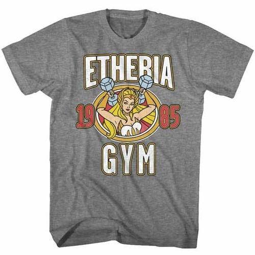 Camiseta She-Ra Princess Of Power 1985 Etheria Gimnasio Grafito Brezo Oficial Nueva - Imagen 1 de 2
