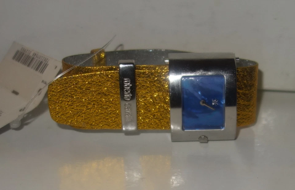 RELOJ ROBERTO CAVALLI 'MOLLA' CUERO DORADO nuevo $335 Foto 4 de 4