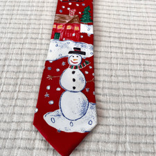 Save The Children Kids Multicolor Silk Laura Age 9 Here Comes Santa Neck Tie OS