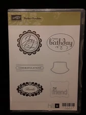 Stampin' Up Perfect Punches New Unmounted Stamp Set 120516
