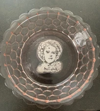 Pink Shirley Temple Bowl From the Breakfast Set Vintage Give Away Signature