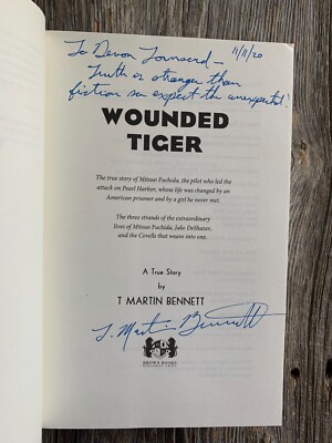 SIGNED - WOUNDED TIGER by T. Martin Bennett (2017, Hardcover)