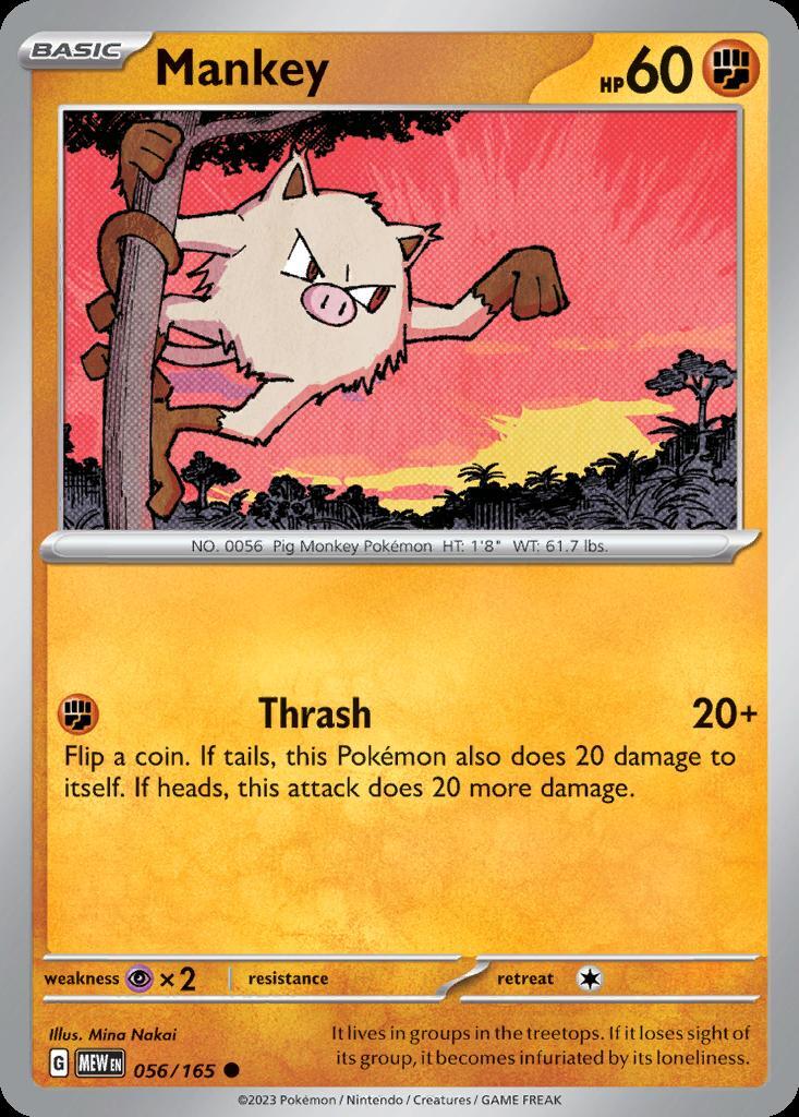 Pokemon Mankey (56/210) 151 LP