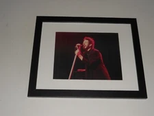 Framed Shane MacGowan Picture The Pogues Irish / Punk on stage 1986 13"x16"