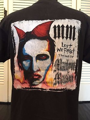 【OLD】Marilyn Manson 2004年ツアーTシャツ Vintage 2004 Marilyn Manson Lest We Forget Tour Shirt Size Large