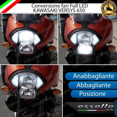 ESL CONVERSIONE FARO LED KAWASAKI VERSYS 650 2006-09 ANABB + ABBAGLIANTE + POSIZIONE