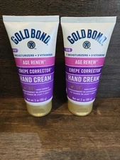 2 Gold Bond Age Renew Crepe Corrector Hand Cream 3oz Vitamins-7 Moisturizers New