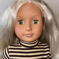 Battat Our Generation Blonde Hair 18” Green Sleepy Eyes