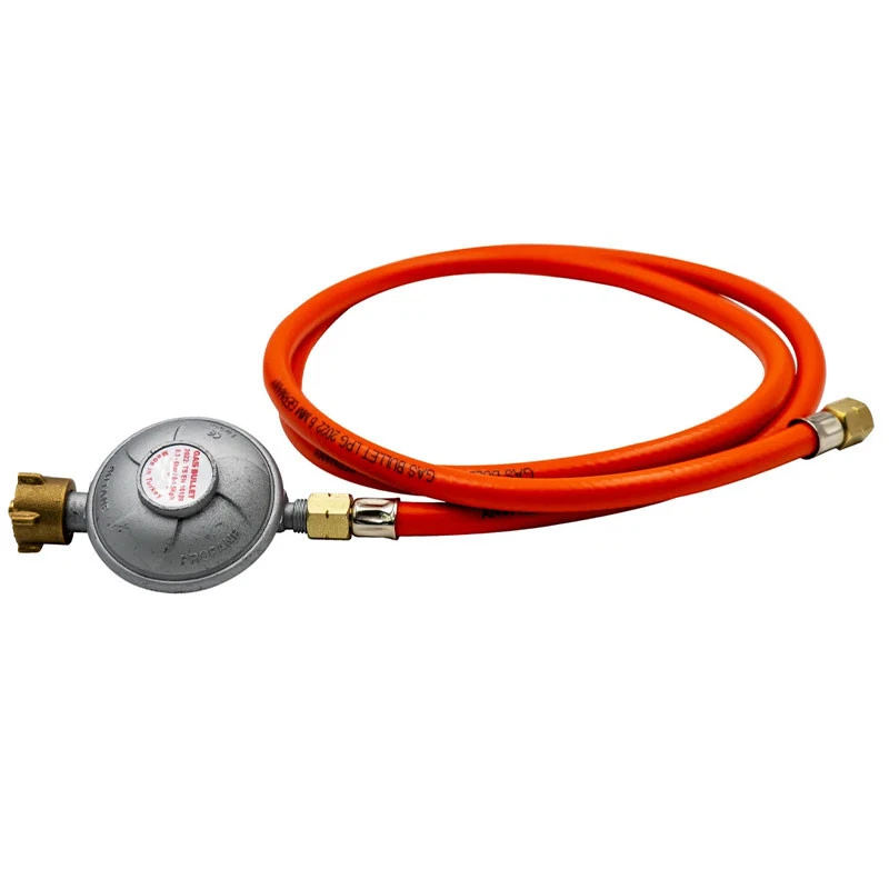 Gas Bullet Gasdruckminderer Set 50 mbar mit 1,50 m Gasschlauch