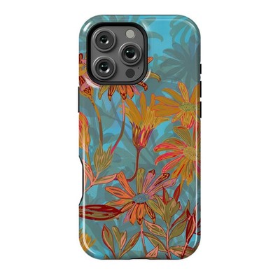 Colorful Vintage Floral Garden Pattern Phone Case For iPhone 12-17 Pro Max Plus