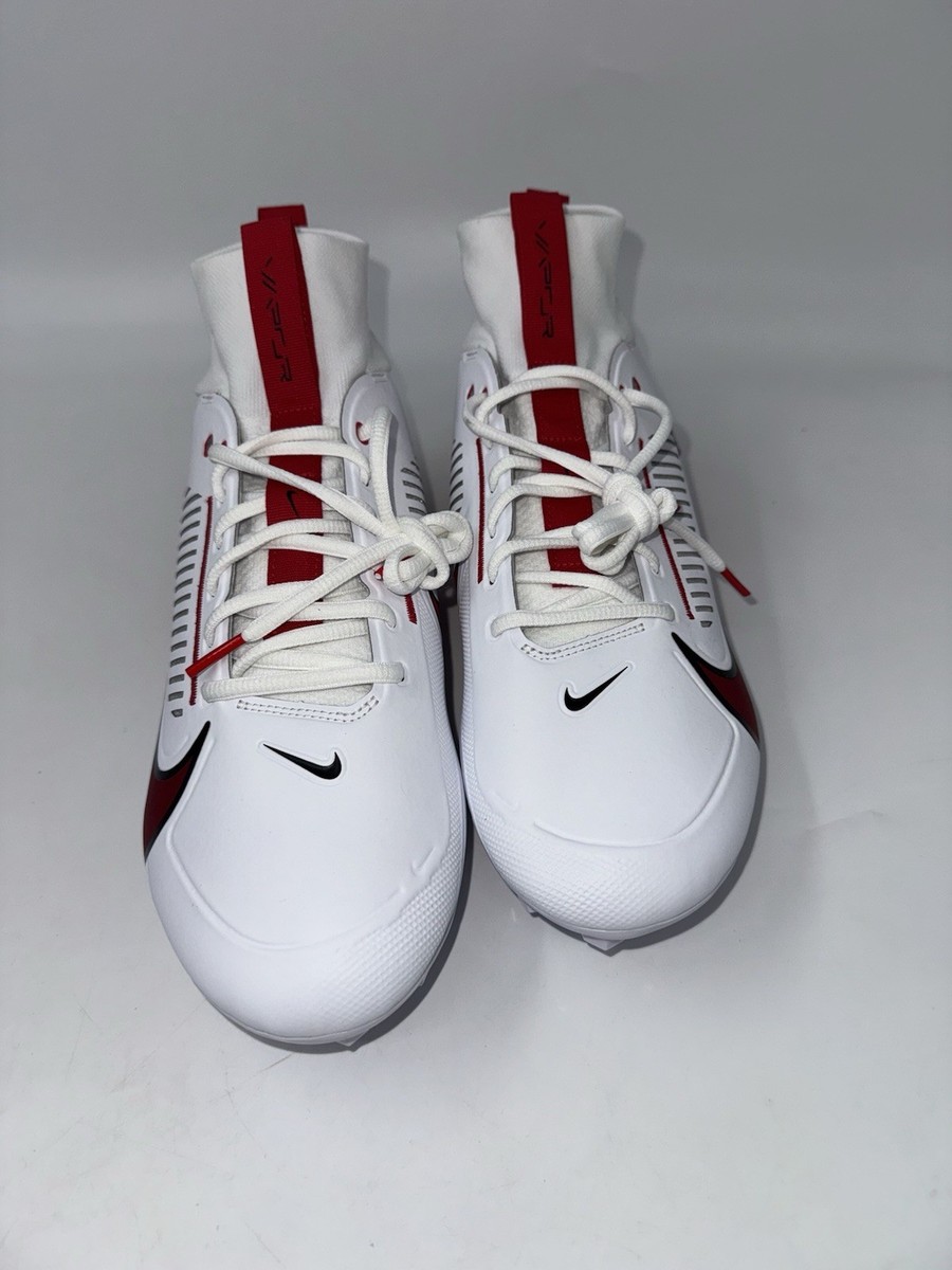 Nike Vapor Edge Pro 360 2 White/Red Football Cleats FN7759-108