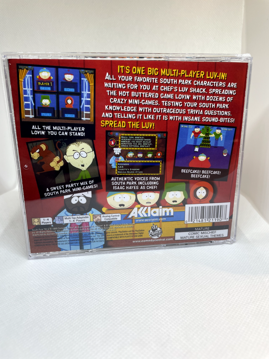 Lot De 2 Jeux PS1 – South Park Chef's Luv Shack Et K-1 Ultimate BMX (état Correct)