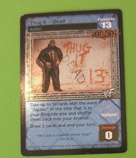 WWE WWF Raw Deal CCG Taz Thug It Dead Ultra Rare Foil