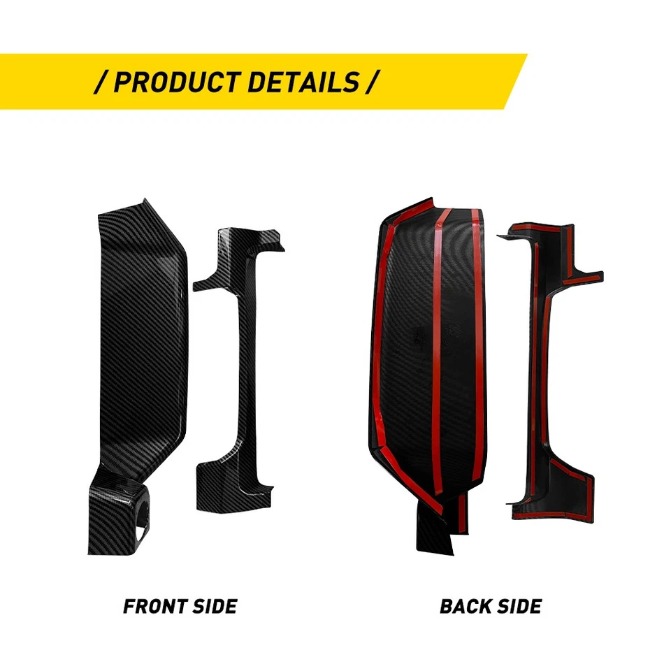 Se adapta a Toyota Tacoma 2024 2025 2026 tablero interior de fibra de carbono panel embellecedor Foto 3 de 4