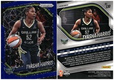 2025 Panini Prizm WNBA #130 Tyasha Harris Blue Velocity Prizms