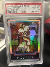 Sean Taylor 2004 Bowman Chrome Refractor /500 PSA 10