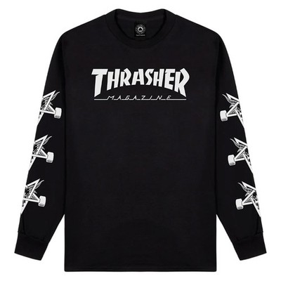 Thrasher Longsleeve Shirt Mag Goat Black