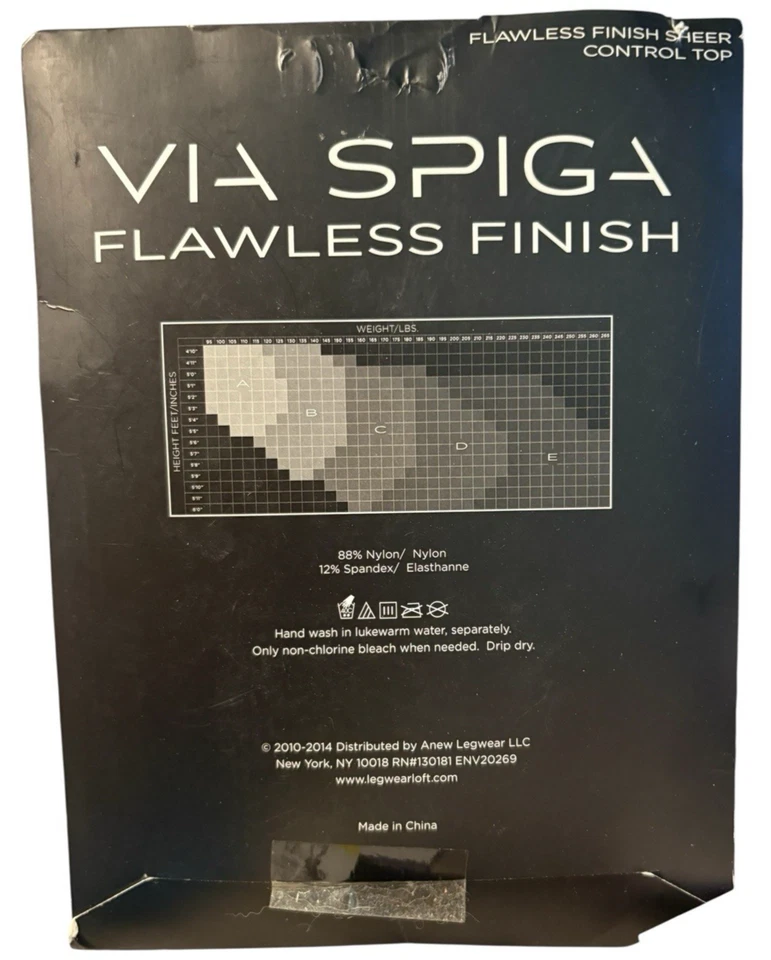 Pantimedias VIA SPIGA Acabado Impecable Control Transparente Miel Talla C Nuevas Foto 2 de 3